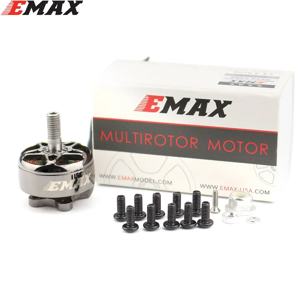 Drone Rc Y Series - Emax-eco ii-rcドローン用ブラシレスモーター,fpvレーシング,シリーズ2807, 3-6s,1300kv,1700kv,1500kv,1,4個,在庫あり