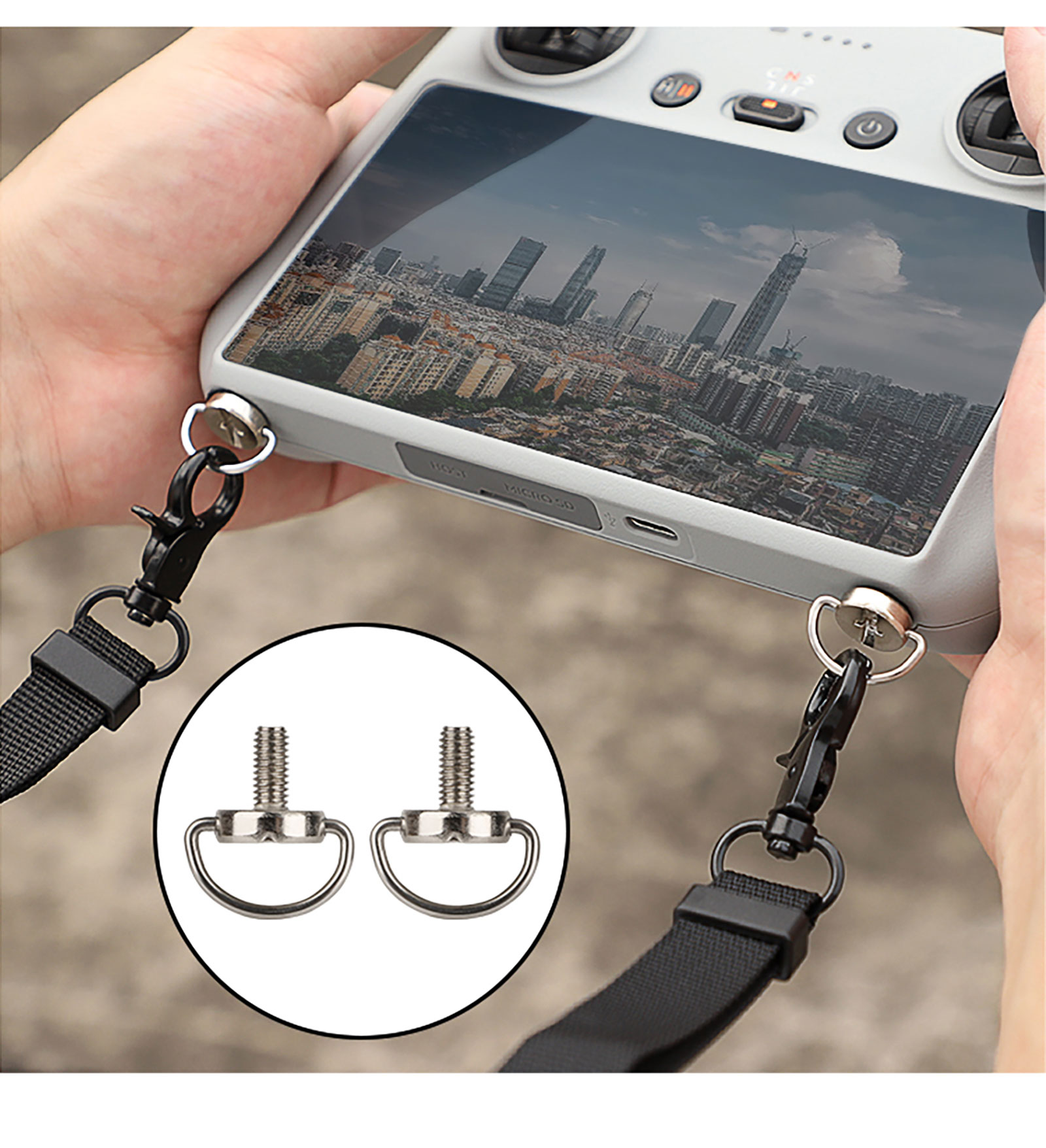 Drone Rc Controller Belt - ストラップネックストラップ DJI RC/DJI RC2/RC プロリモコンドローンぶら下げストラップベルト Pu