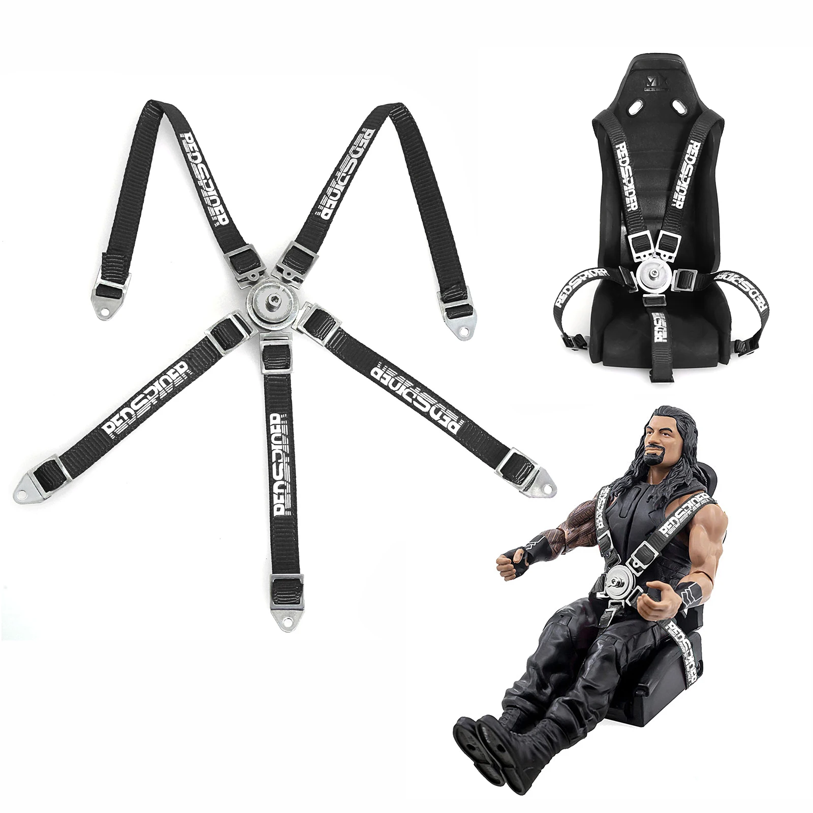 Drone Rc Belt - シミュレートされた運転席ベルト、Axial TRX4 TRX6 D90用、RCクローラーカーの装飾、リアルなインテリアアップグレードアクセサリー