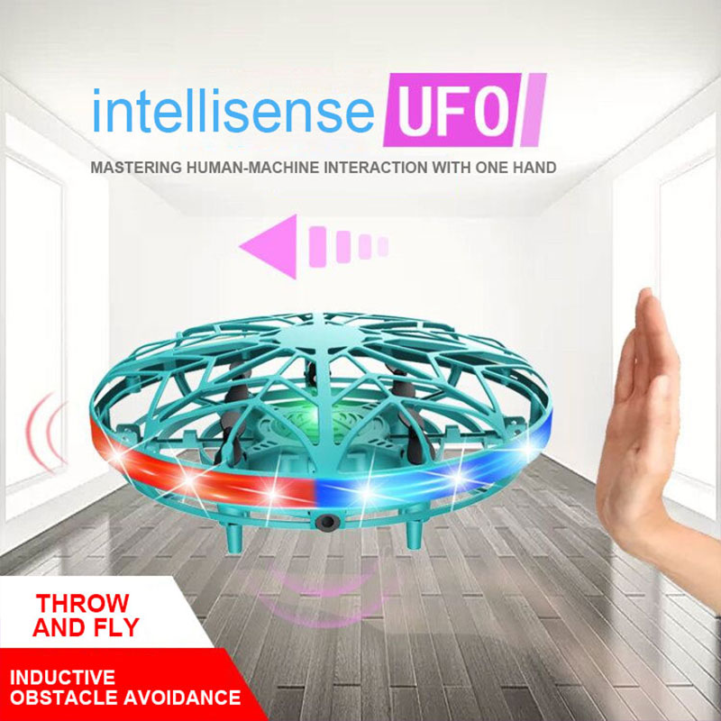 Drone Ball Rc - UFO 誘導航空機リモートコントロール航空機フライングボールドローンジェスチャーインテリジェント吊り下げ空飛ぶ円盤子供のおもちゃの男の子