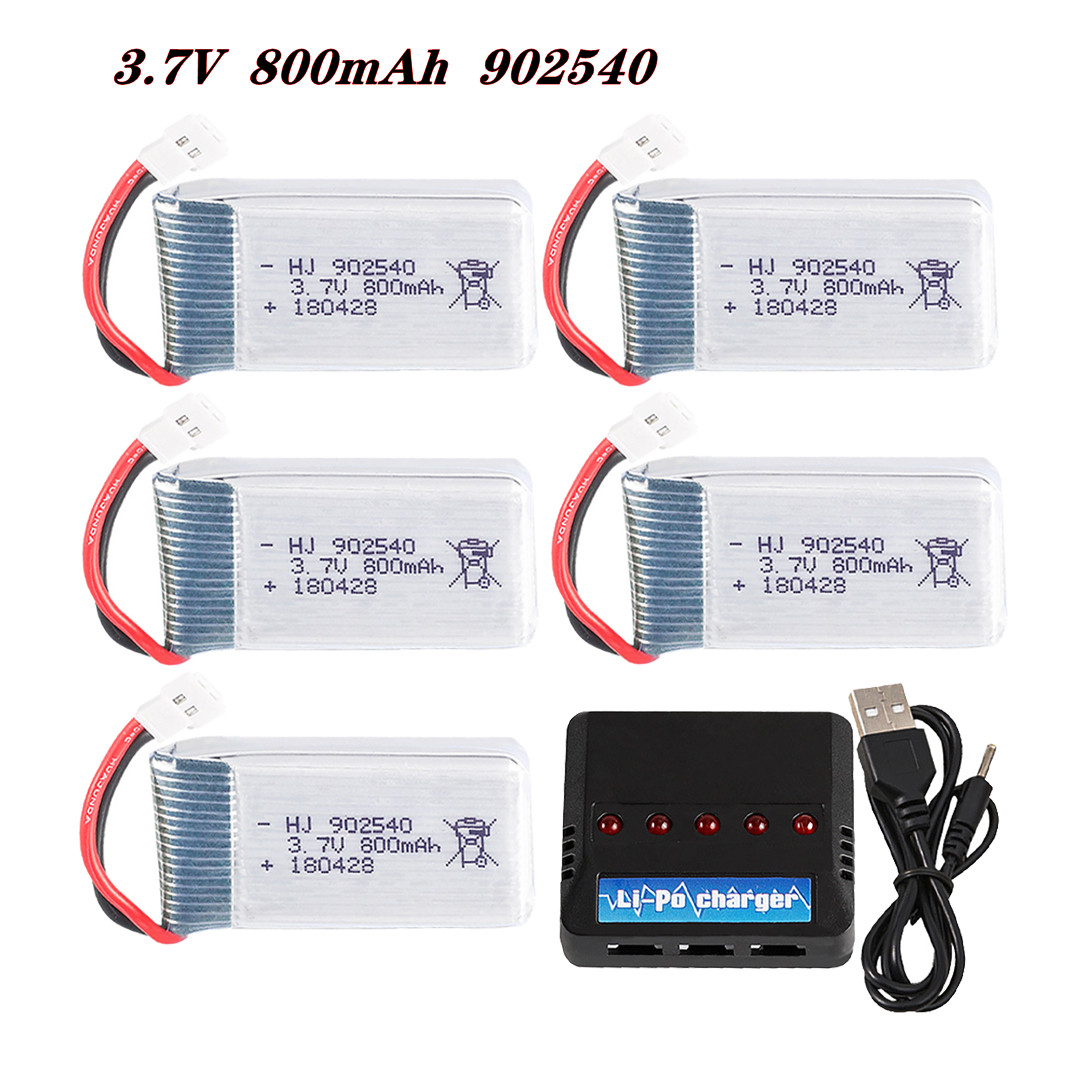 Drone Lipo Battery - 3.7V 800mAh 902540 25C リポバッテリー SYMA