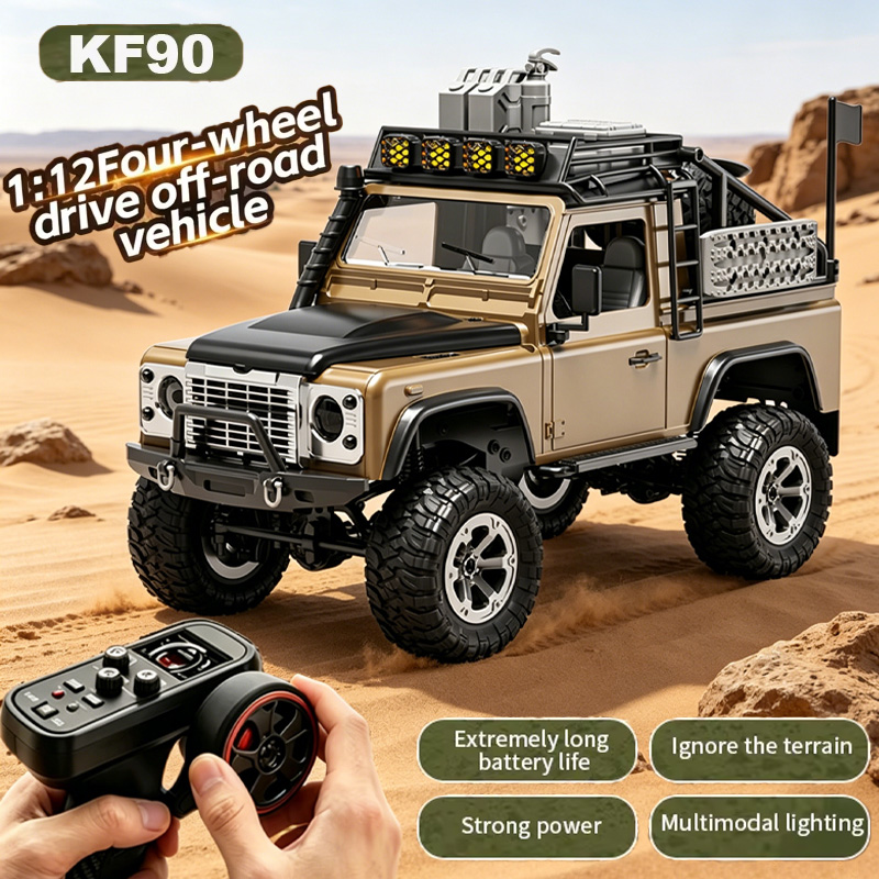 Drone Or Rc Car - KF90 1:12 4WD RC クライミングカーオフロード LED