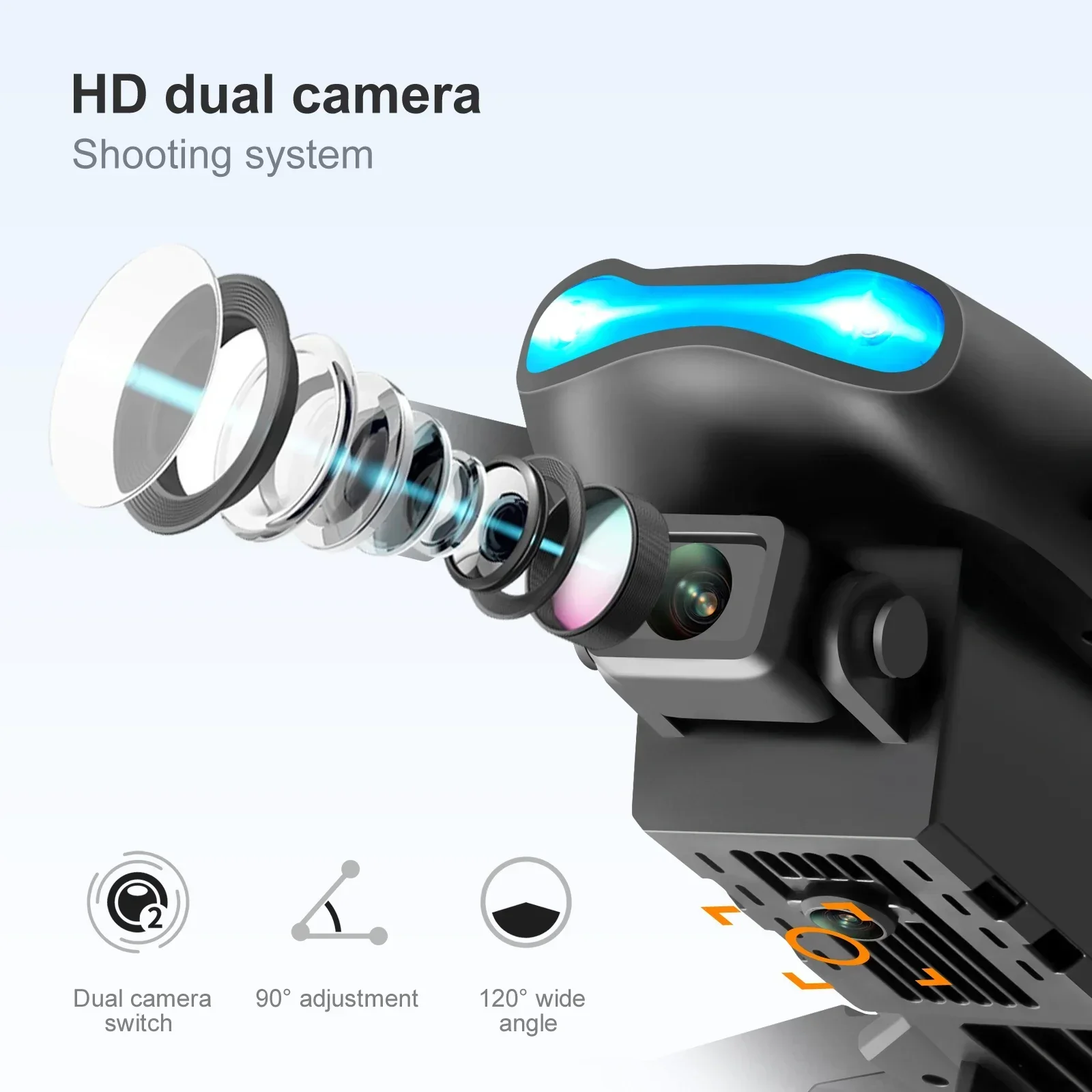 新型E99 Pro HD 4Kドローン デュアルカメラ 高度 - Drone Rc Fpv Pro のレビューと価格
