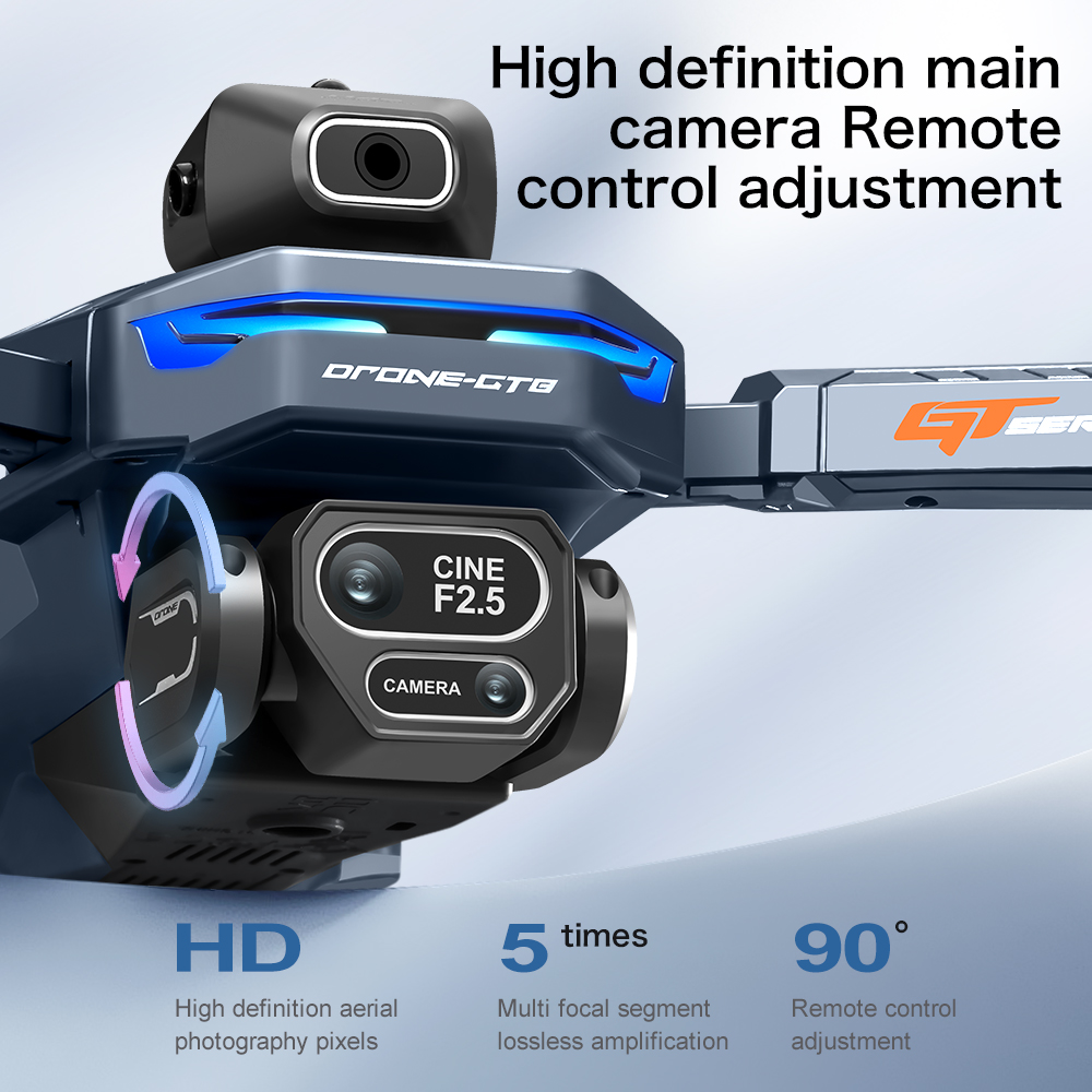 GT8ドローン 8K HD プロフェッショナルデュアルカメラ - Drone Gps Rc Tt36 のレビューと価格