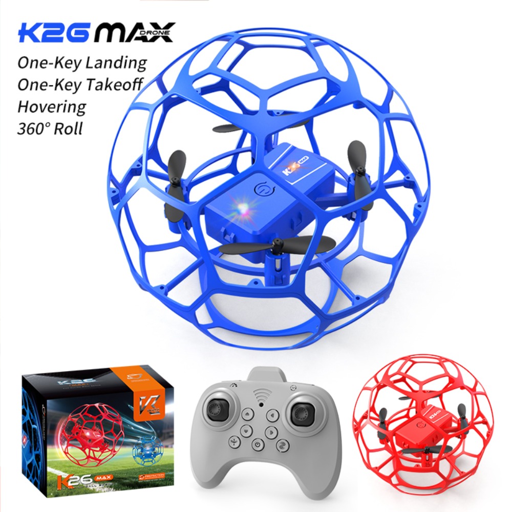 フットボール型RCドローンクアッドコプター、LEDライト付き - Drone Ball Rc のレビューと価格