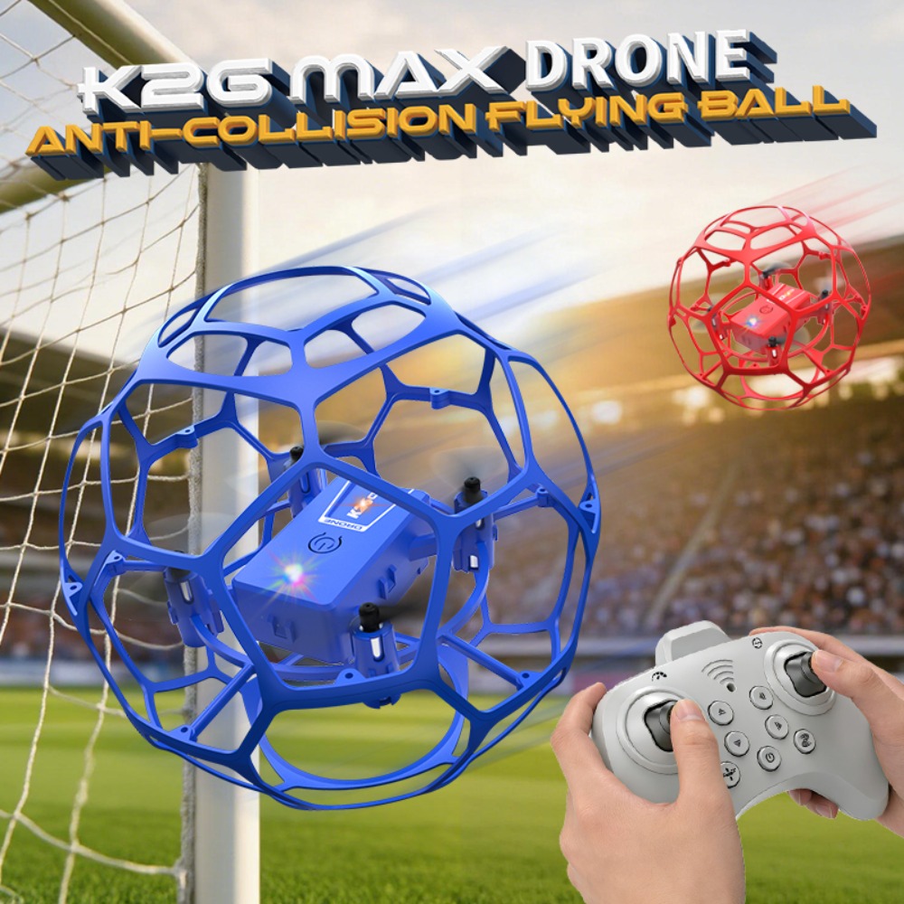 フットボール型RCドローンクアッドコプター、LEDライト付き - Drone Ball Rc のレビューと価格