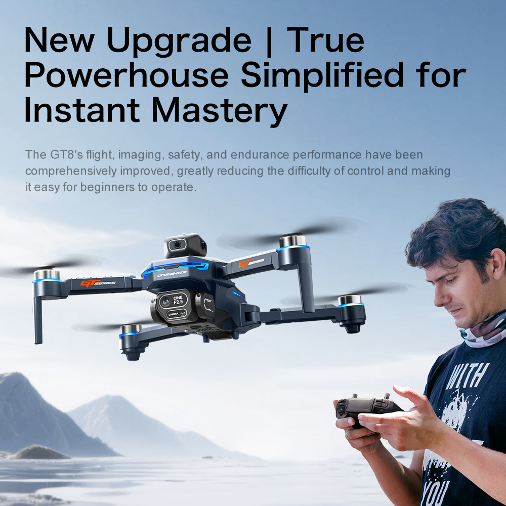 オリジナルGT8ドローン 8Kプロフェッショナルデュアルカメ - Drone Gps Rc Tt36 のレビューと価格