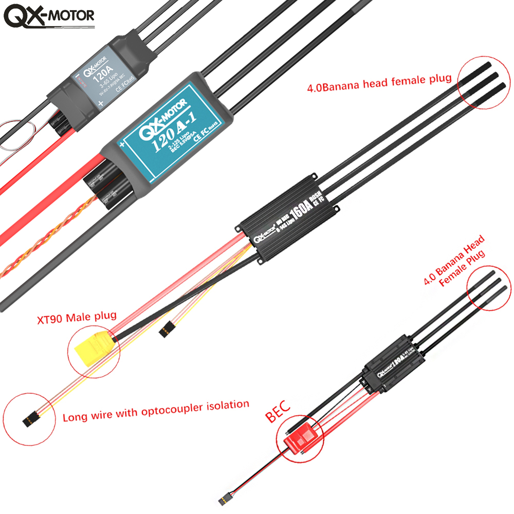 QX-MOTOR ブラシレス ESC シリーズ EDF、スロ - Drone Rc Y Series のレビューと価格