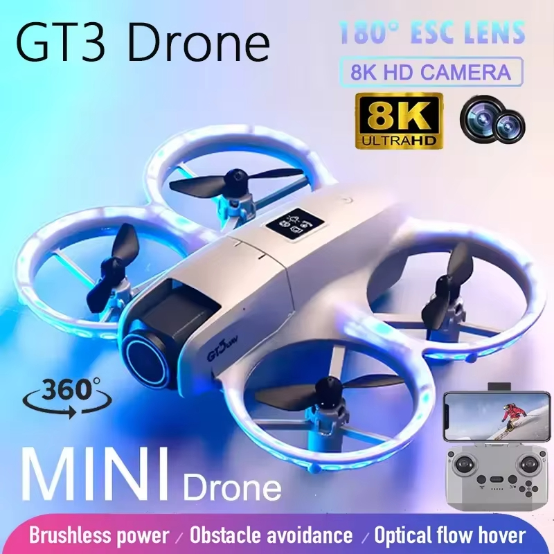 新型GT3ミニドローン 8K HD デュアルカメラ 空撮 イ - Drone Gt3 Rc のレビューと価格