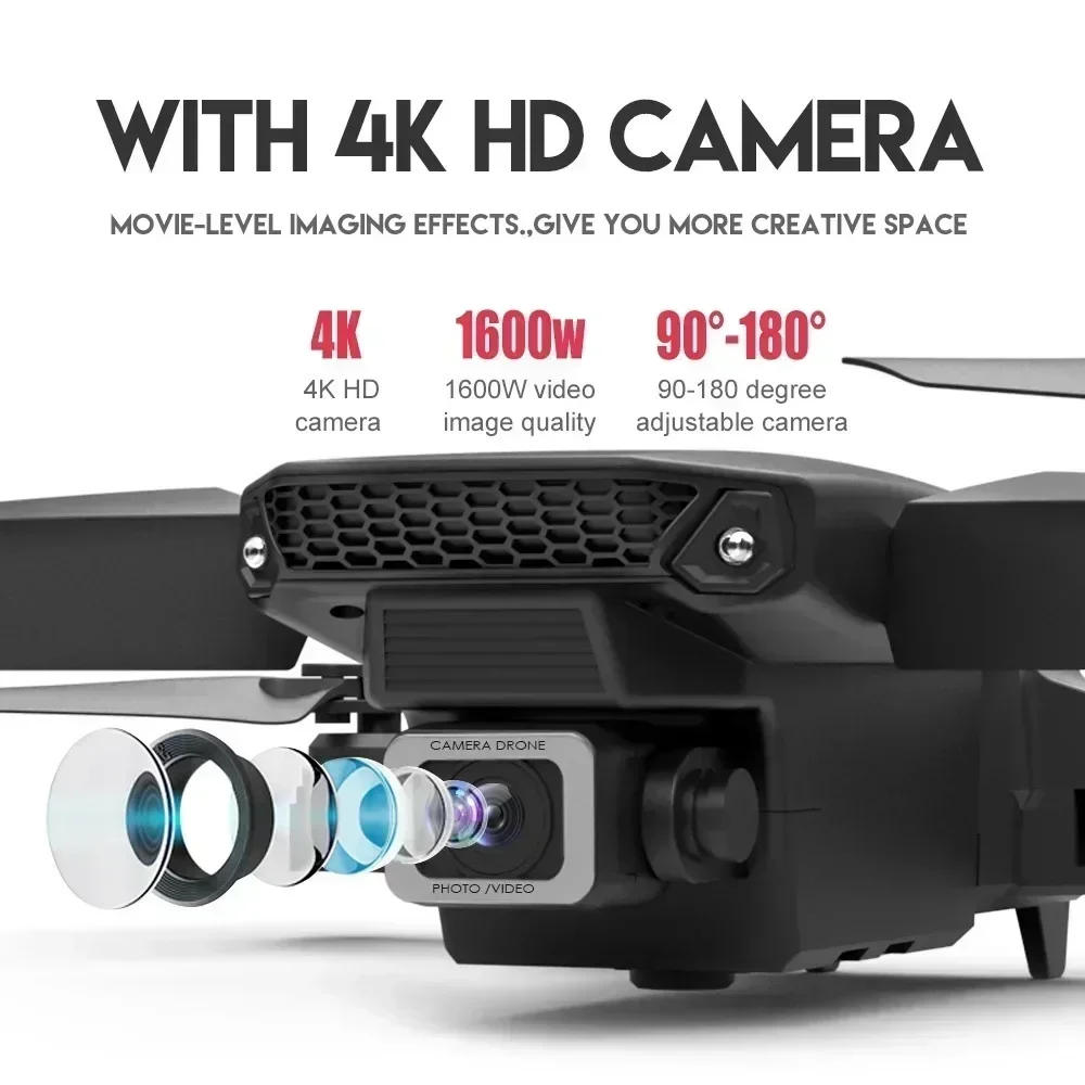 折りたたみ式クワッドコプター,e88プロ広角fpv,wifi - Drone Rc Fpv Pro のレビューと価格