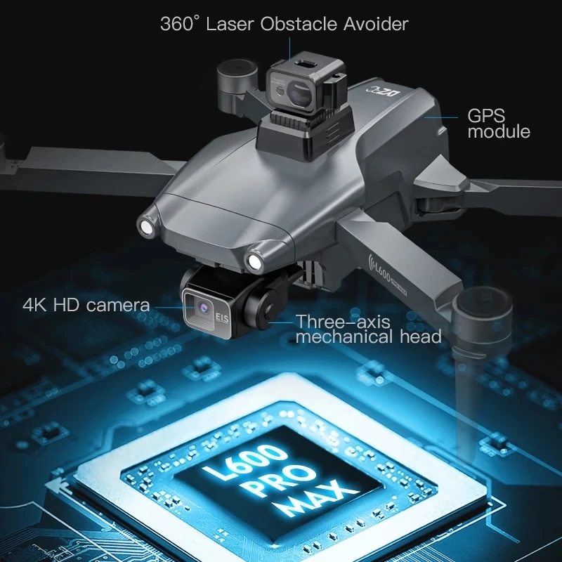 L600 プロマックス GPS ドローンプロフェッショナル  - Drone Rc Fpv Pro のレビューと価格