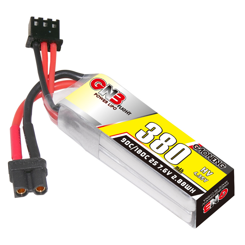 GNB 2S 7.6V 380mAh 90C/180C リポ - Drone Lipo Battery のレビューと価格