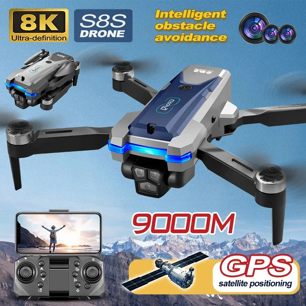 折りたたみ式リモートコントロールドローンRCS8S GPS, - Drone Gps Rc Tt36 のレビューと価格